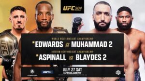 Watch UFC 304: Edwards vs Muhammad 2 7/27/24 27th July 2024 PPV Live ...