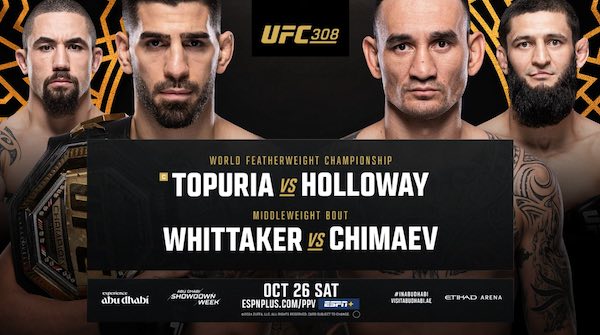 Watch UFC 308: Topuria vs Holloway 10/26/24 26th October 2024 Live PPV Online