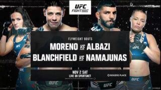 Watch UFC Fight Night Edmonton: Moreno vs. Albazi 11/2/24 Live Online